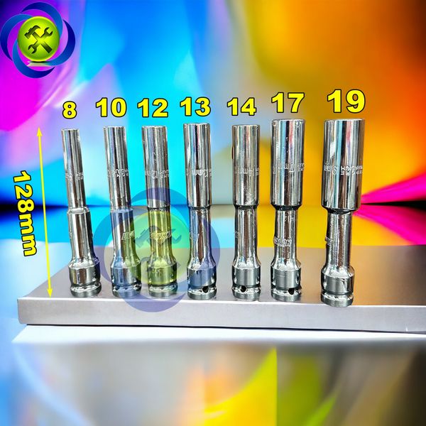 Tuýp 1/2 loại dài 128mm Hotssman các size lựa chọn (8-10-12-13-14-17-19mm)