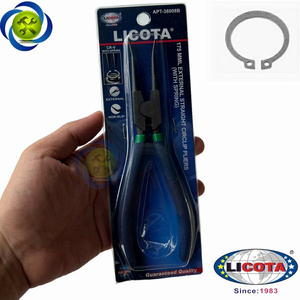 Kìm mở phe ngoài mũi thẳng 7 inch/175mm Licota APT-38008B