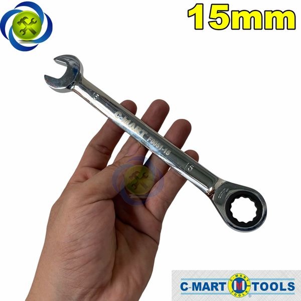 Cờ lê vòng miệng tự động 15mm C-Mart F0051-15