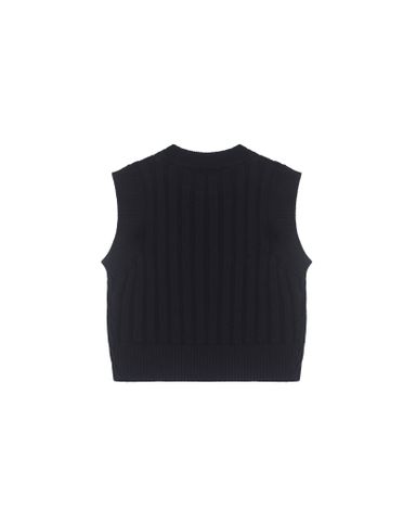  MURAD CROPPED TANK TOP - Black 