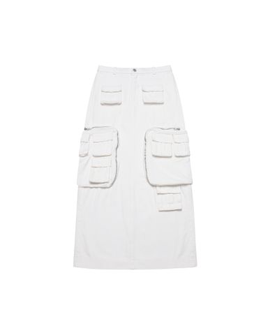  KENNEDY CARGO DENIM SKIRT - White 