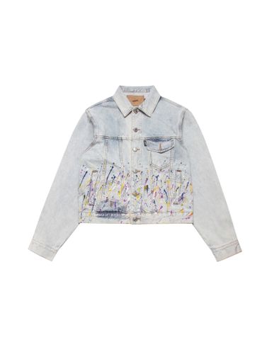  ISAAC SPLATTER DENIM JACKET 