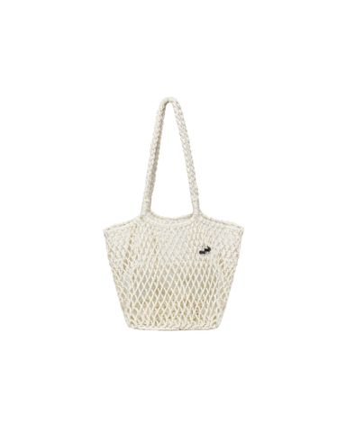  BOUJEE CROCHET NET TOTE BAG - White 