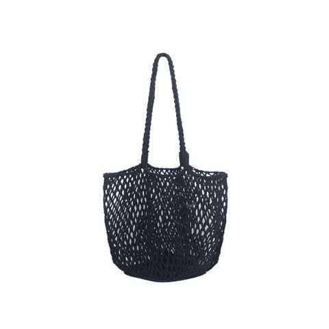  BOUJEE CROCHET NET TOTE BAG - Black 