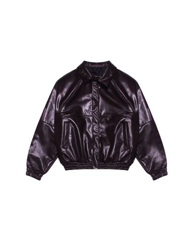  TIFF DRACO LEATHER JACKET - Brown 