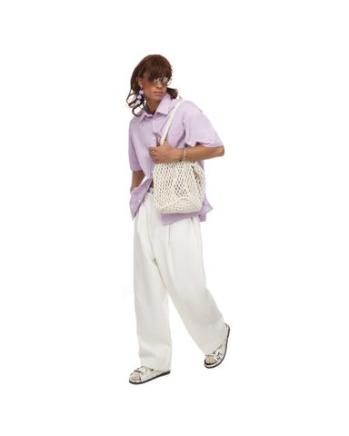  BOUJEE CROCHET NET TOTE BAG - White 