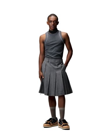  ZIPLINE PLEATED SKIRT 