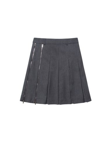  ZIPLINE PLEATED SKIRT 