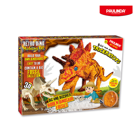  Đồ chơi khảo cổ khủng long Triceratops Paulinda 