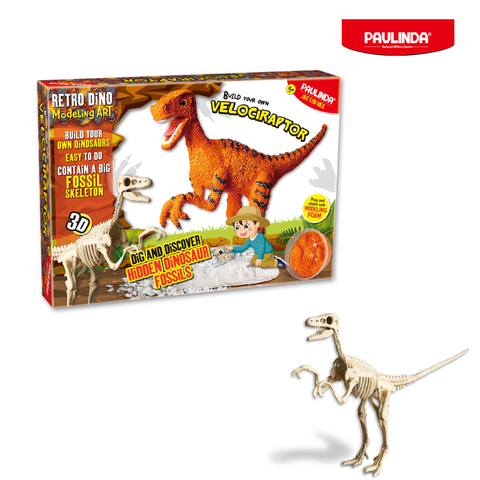  Đồ chơi khảo cổ khủng long Velociraptor Paulinda 