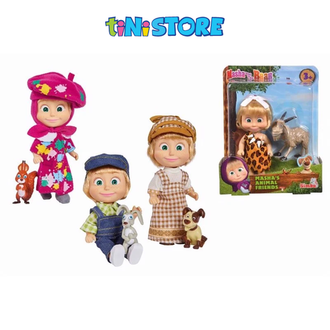  109301057 Đồ Chơi Búp Bê MASHA AND THE BEAR Masha's Animal Friends (Mẫu ngẫu nhiên) 