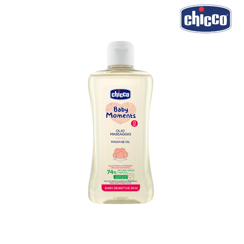  Dầu mát-xa chiết xuất Hạt bông Chicco 0M+ 200ml 