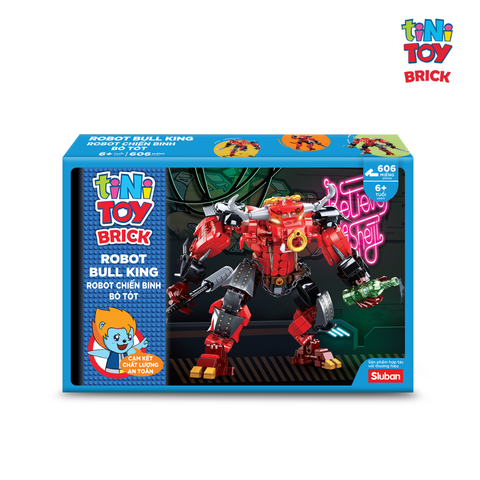  Đồ chơi lắp ráp mô hình robot Bull King tiNiToy Brick (606 pcs) 