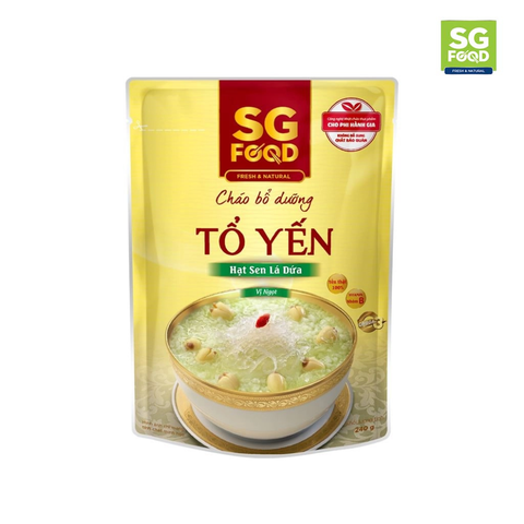  Cháo bổ dưỡng tổ yến hạt sen lá dứa 240g SGF 