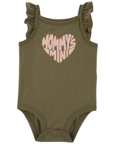  Bodysuit Liền Quần Bé Gái Màu Xanh Lục Chữ Mommy Carter's 0-24M 