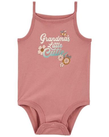  Bodysuit Liền Quần Bé Gái Màu Hồng Chữ Grandma Carter's 0-24M 