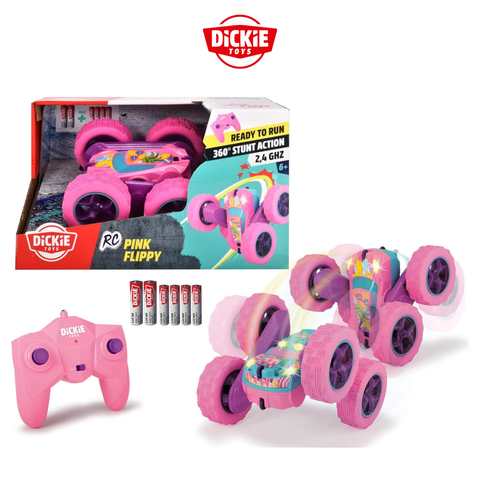  201104002 Đồ chơi xe điều khiển Dickie Toys RC Pink Flippy 