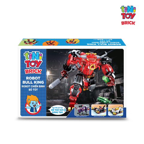  Đồ chơi lắp ráp mô hình robot Bull King tiNiToy Brick (606 pcs) 