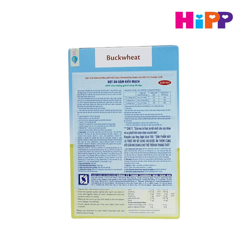  Bột sữa DD HiPP bổ sung Praebiotik - Bột ăn dặm kiều mạch 250g 