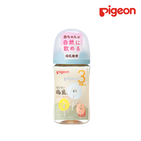  Bình sữa Pigeon PPSU Plus Wn3 phiên bản Nhật 240ml, Hình Hoa 