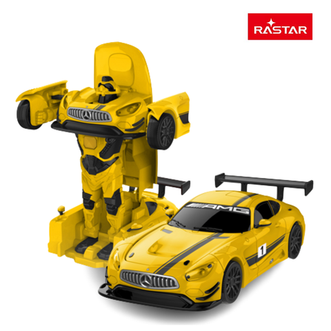  Đồ chơi xe chạy trớn biến hình Robot 1:32 Mercedes Benz Rastar 