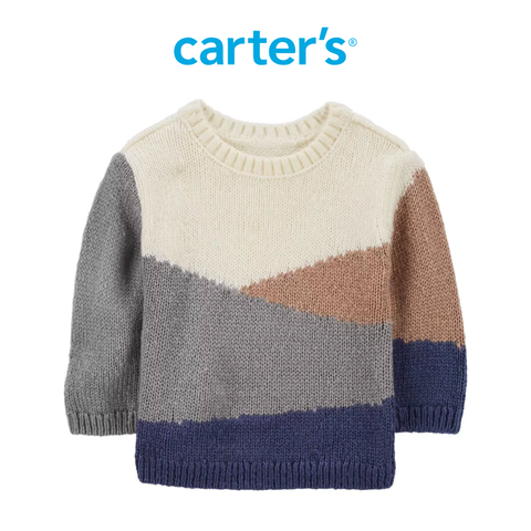  Áo Len Tay Dài Bé Trai Phối Nhiều Màu Carter's 0-24M 