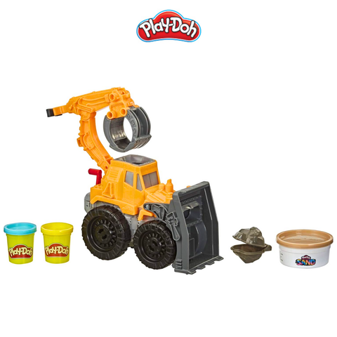  Bộ đồ chơi đất nặn xe công trường kèm cát động lực Play-Doh 