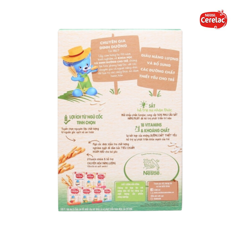  Bột ăn dặm Nestle Cerelac Rau xanh - Bí đỏ, 200g 