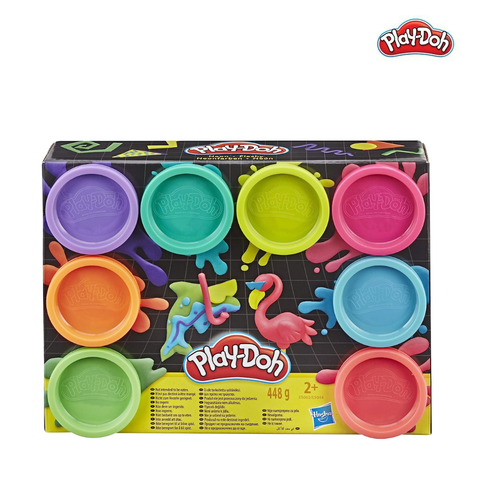  Bộ đồ chơi đất nặn neon 8 màu Play-Doh 