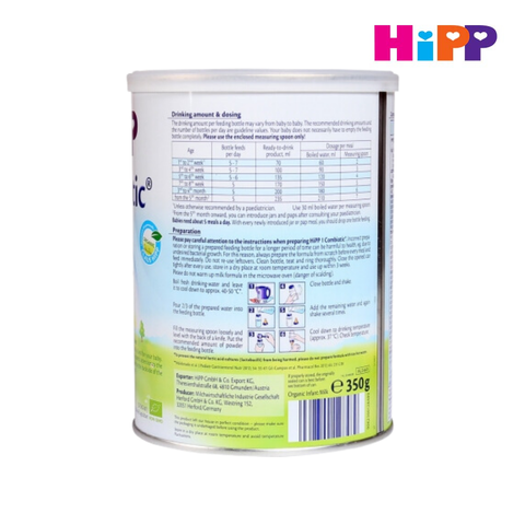  Sữa bột công thức HiPP 1 Organic Combiotic 350g 