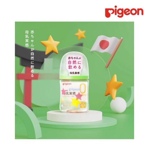  Bình sữa Pigeon PPSU Plus Wn3 phiên bản Nhật 160ml, Ngôi Sao 