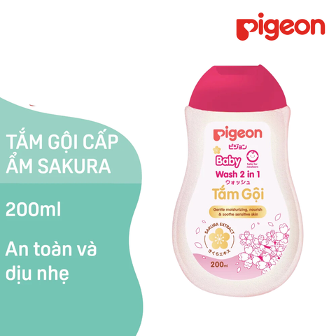  Tắm gội 2 trong 1 chiết xuất Sakura 200ml 