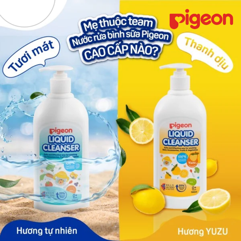  Nước rửa bình sữa Pigeon hương tự nhiên 650ml thay thế 