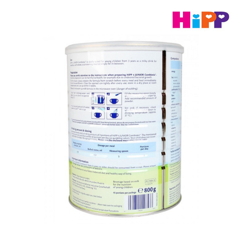  Sữa bột công thức HiPP 4 Organic Combiotic 800g 