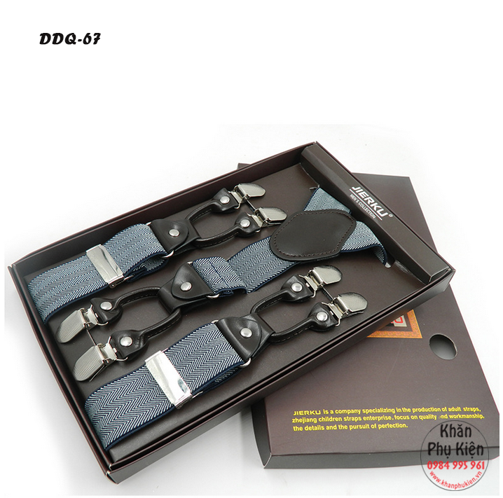 Dây Đeo Quần Chữ Y Nam - Mã DDQ67 (6 kẹp)