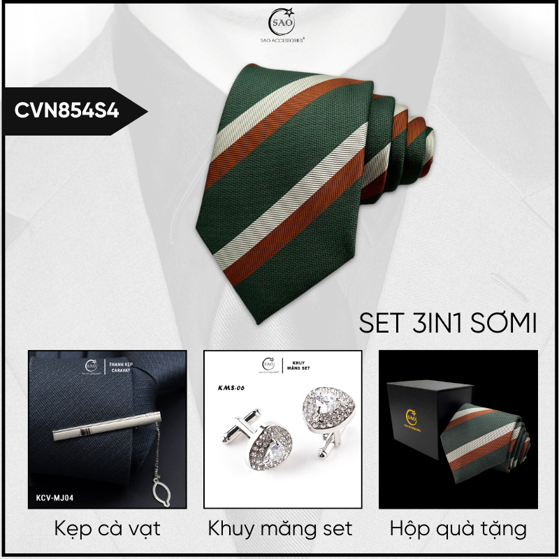 Combo Cà Vạt Nam 3in1 (CVN854S4)