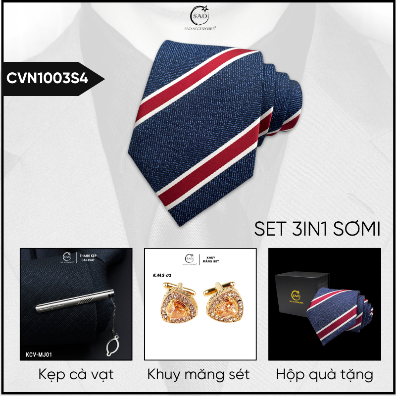 Combo Cà Vạt Nam 3in1 (CVN1003S4)