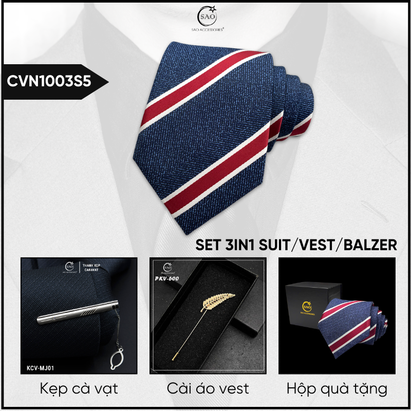 Combo Cà Vạt Nam 3in1 (CVN1003S5)