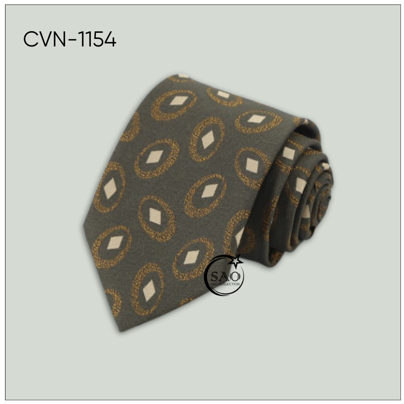 Cà Vạt Lụa Tổng Hợp Bản Lớn Hoạ Tiết Kẻ Sọc Sang Trọng Dành Cho Nam (CVN1154)