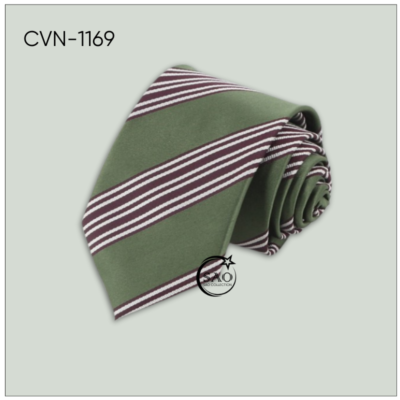 Cà Vạt Lụa Tổng Hợp Bản Lớn Hoạ Tiết Kẻ Sọc Sang Trọng Dành Cho Nam (CVN1169)