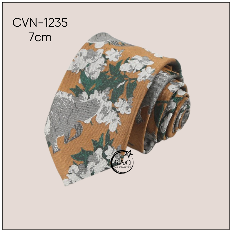 Cà Vạt Lụa Tổng Hợp Bản Lớn Hoạ Tiết Sang Trọng Dành Cho Nam (CVN1235)
