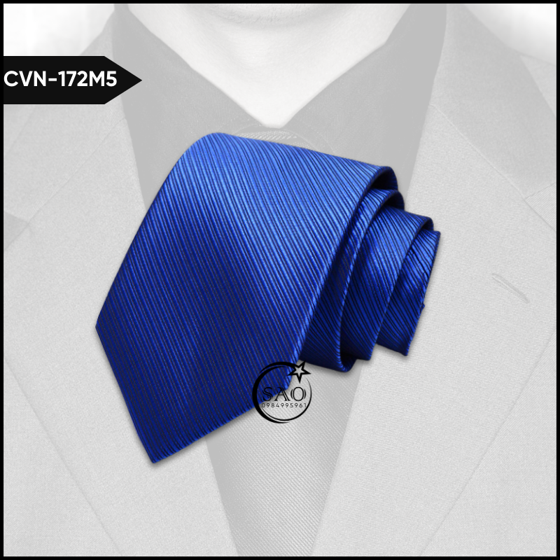 Cà Vạt Lụa Nam Bản 8cm Sọc Gân Sang Trọng Lịch Lãm Đẳng Cấp (CVN172)