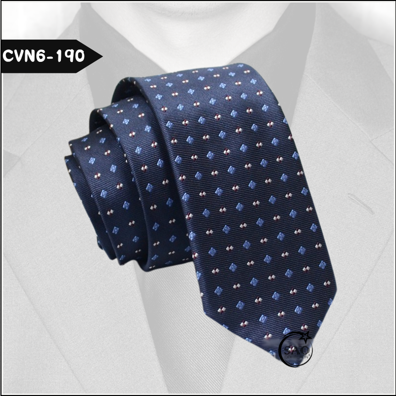 Caravat Cà Vạt Nam SAO Bản Nhỏ 6cm Phong Cách Hàn Quốc (CVN6-190)