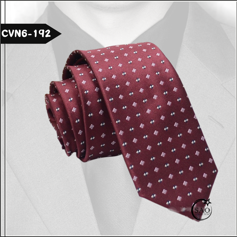 Caravat Cà Vạt Nam SAO Bản Nhỏ 6cm Phong Cách Hàn Quốc (CVN6-192)