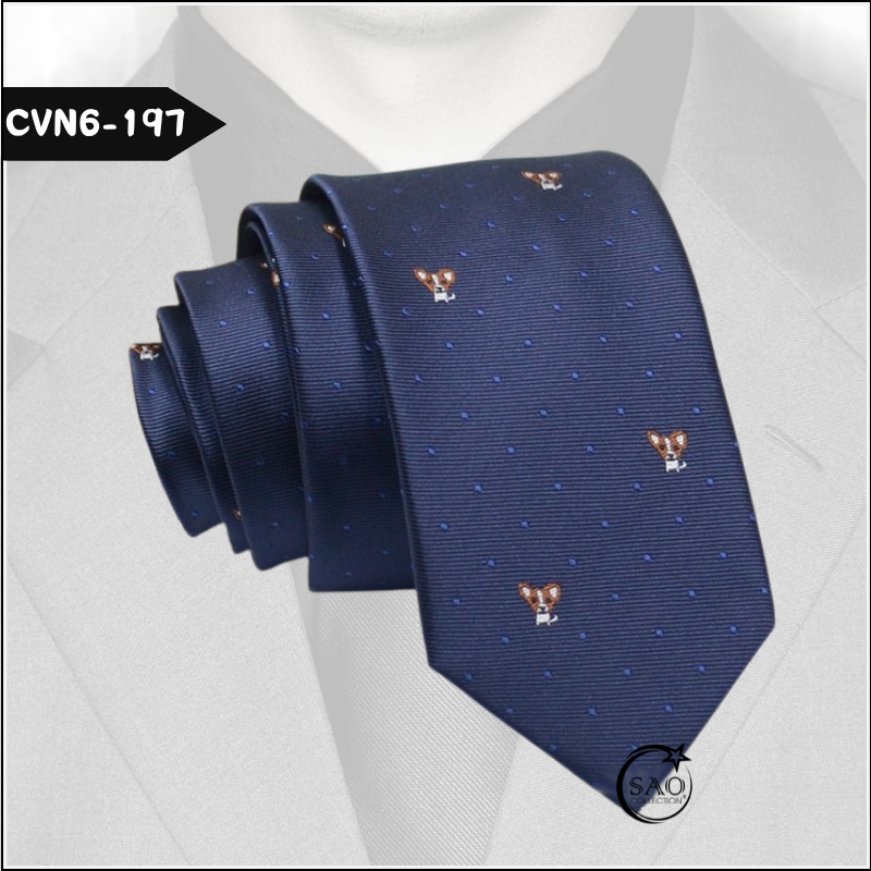 Caravat Cà Vạt Nam SAO Bản Nhỏ 6cm Phong Cách Hàn Quốc (CVN6-197)