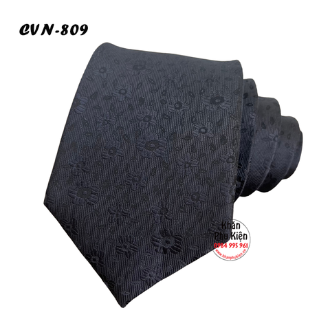 Caravat Cà Vạt Nam Hàn Quốc Tự Thắt Bản 8cm Màu Đen (CVN809)