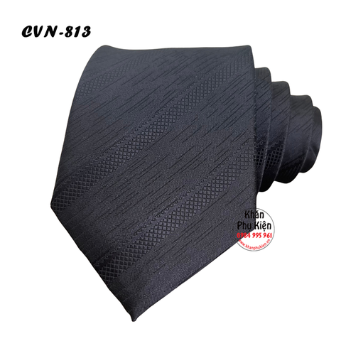 Caravat Cà Vạt Nam Hàn Quốc Tự Thắt Bản 8cm Màu Đen (CVN813)