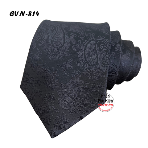 Caravat Cà Vạt Nam Hàn Quốc Tự Thắt Bản 8cm Màu Đen (CVN814)