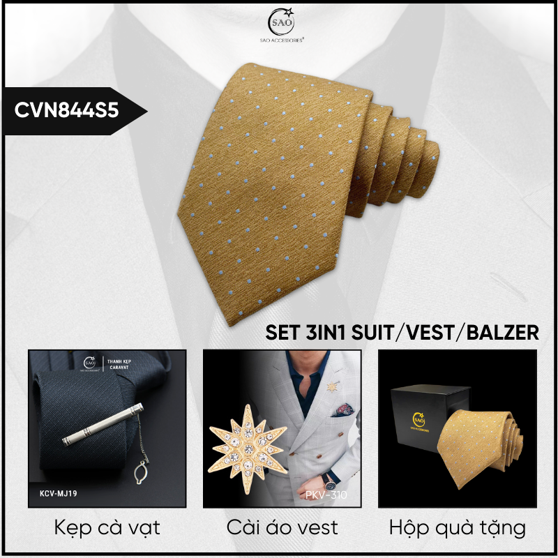 Combo Cà Vạt Nam 3in1 (CVN844S5)