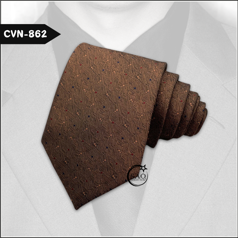 Cà Vạt Lụa Tổng Hợp Bản Lớn Hoạ Tiết Kẻ Sọc Sang Trọng Dành Cho Nam (CVN862)